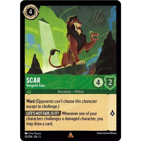 Scar - Vengeful Lion (Rare)