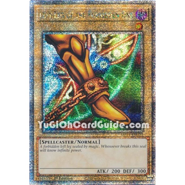 Left Leg of the Forbidden One (Quarter Century Secret Rare)