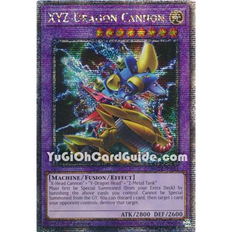 XYZ-Dragon Cannon (Alternate Art) (Quarter Century Secret Rare)