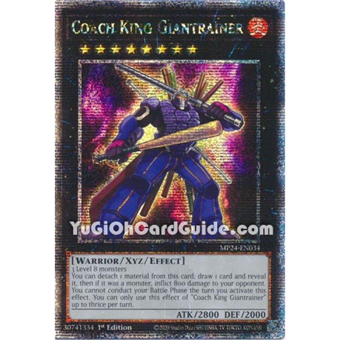 Coach King Giantrainer (Quarter Century Secret Rare)