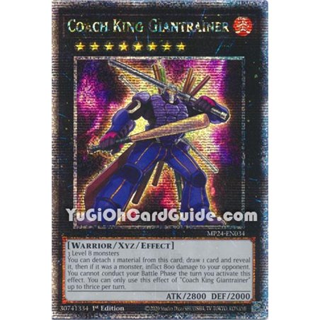 Coach King Giantrainer (Quarter Century Secret Rare)