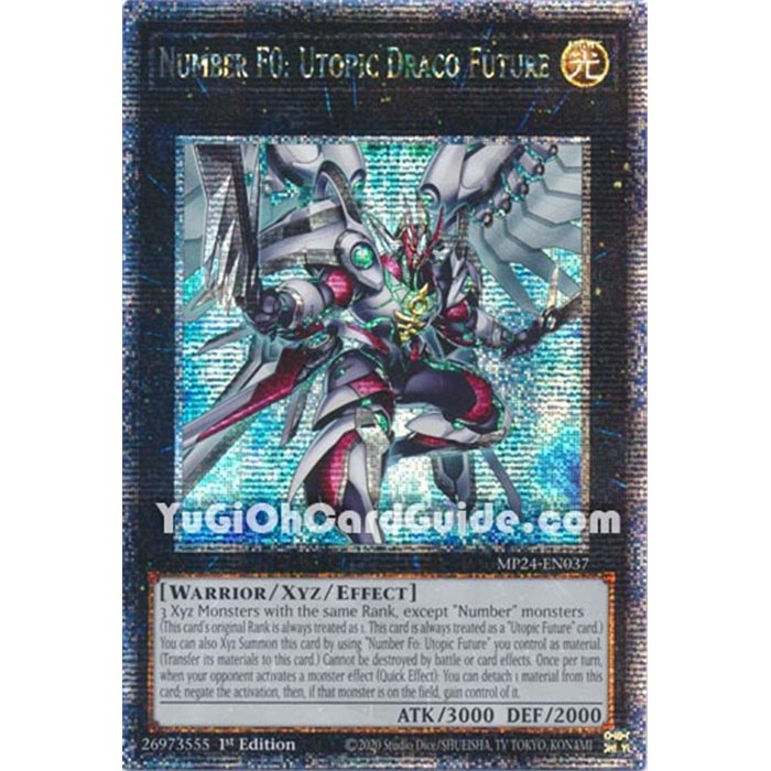 Number F0: Utopic Draco Future (Quarter Century Secret Rare)