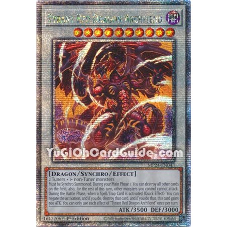 Tyrant Red Dragon Archfiend (Quarter Century Secret Rare)