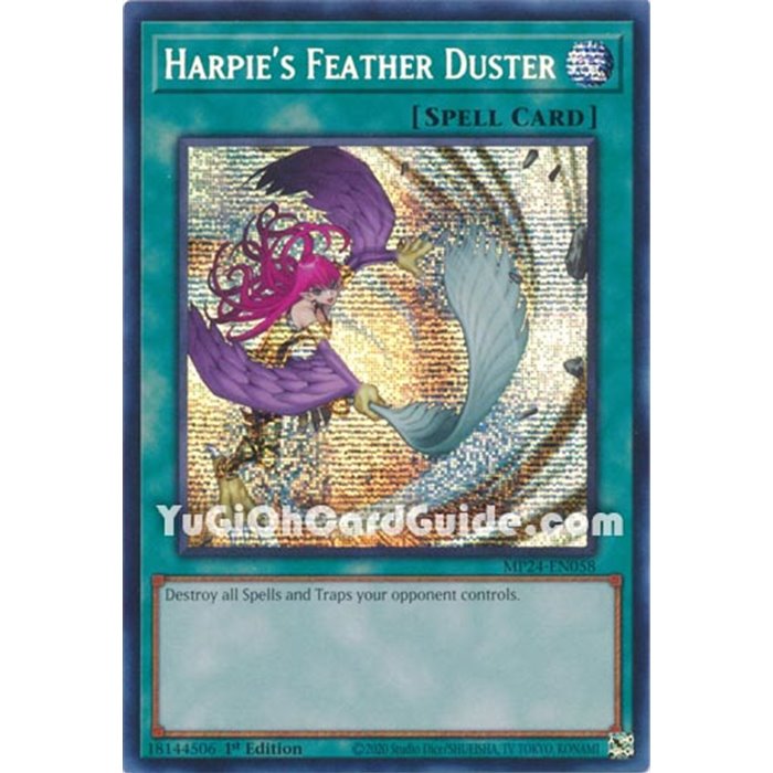 Harpie's Feather Duster (Alternate Art) (Prismatic Secret Rare)