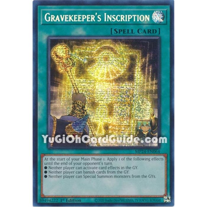 Gravekeeper's Inscription (Prismatic Secret Rare)