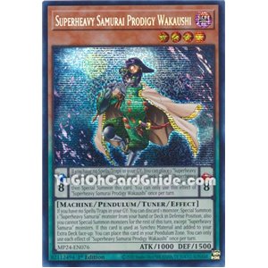 Superheavy Samurai Prodigy Wakaushi (Prismatic Secret Rare)