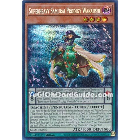 Superheavy Samurai Prodigy Wakaushi (Prismatic Secret Rare)