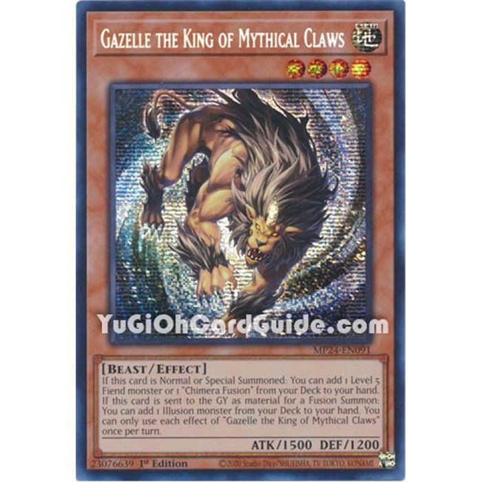 Gazelle the King of Mythical Claws (Prismatic Secret Rare)