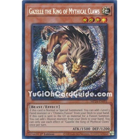 Gazelle the King of Mythical Claws (Prismatic Secret Rare)