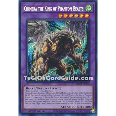 Chimera the King of Phantom Beasts (Prismatic Secret Rare)