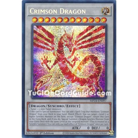 Crimson Dragon (Prismatic Secret Rare)