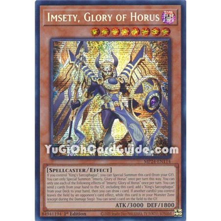 Imsety, Glory of Horus (Prismatic Secret Rare)