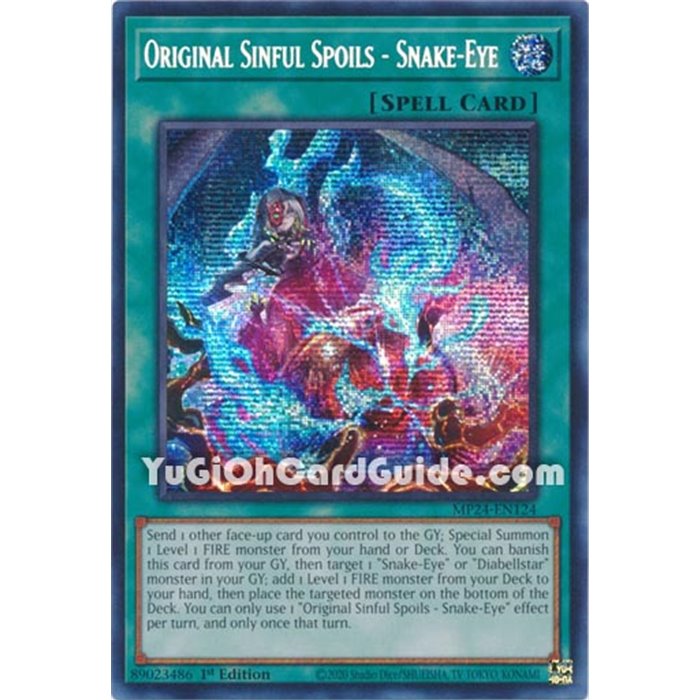 Original Sinful Spoils - Snake-Eye (Prismatic Secret Rare)