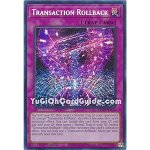 Transaction Rollback (Prismatic Secret Rare)