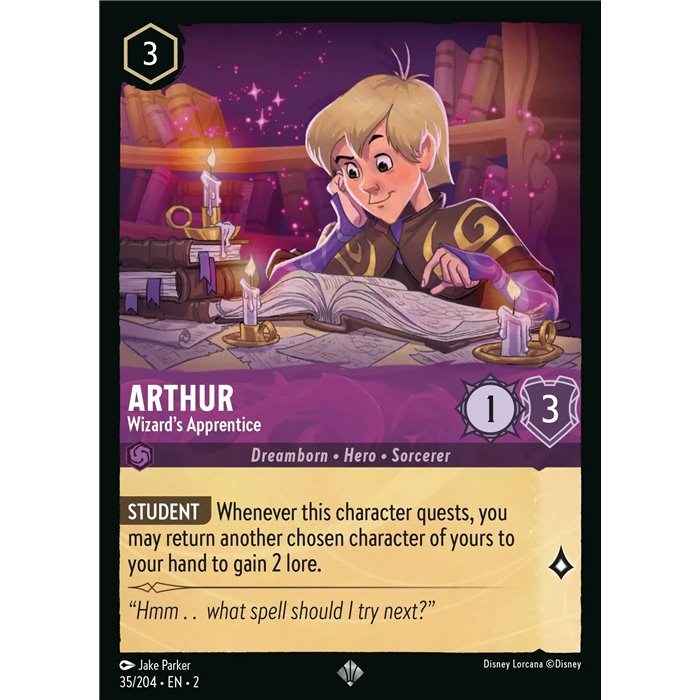 Arthur - Wizard's Apprentice (Super Rare)