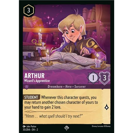 Arthur - Wizard's Apprentice (Super Rare)