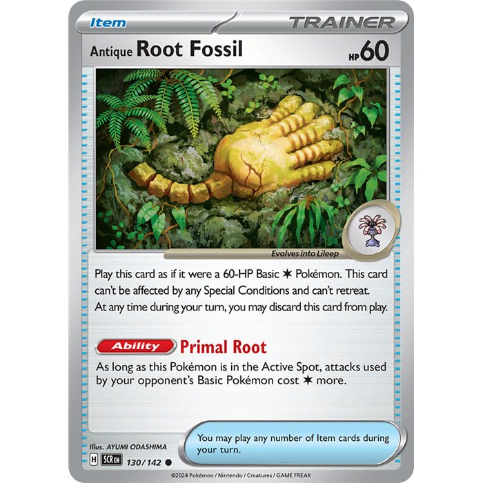 Antique Root Fossil�(Common/ Reverse Holofoil)