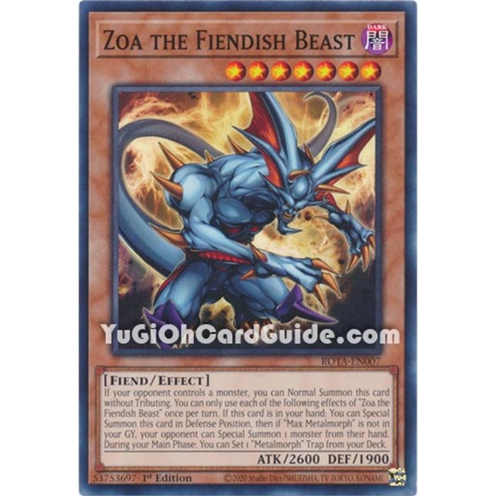 Zoa the Fiendish Beast (Common)