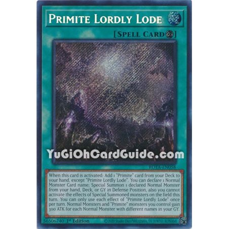 Primite Lordly Lode (Secret Rare)