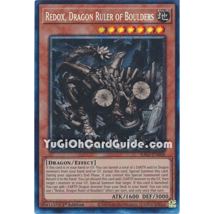 Redox, Dragon Ruler of Boulders (Quarter Century Secret Rare)