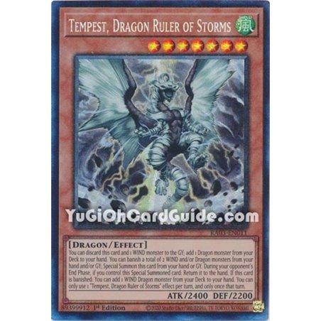 Tempest, Dragon Ruler of Storms (Quarter Century Secret Rare)