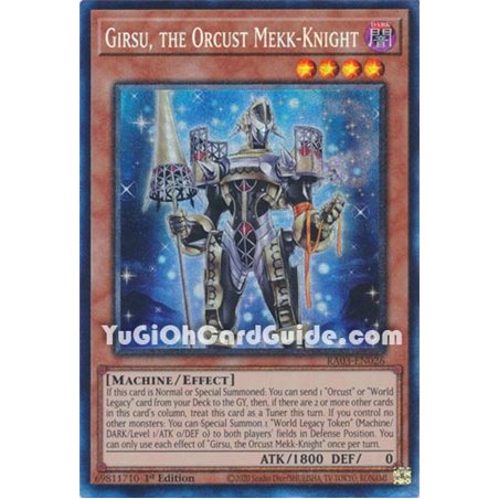 Girsu, the Orcust Mekk-Knight (Platinum Secret Rare)