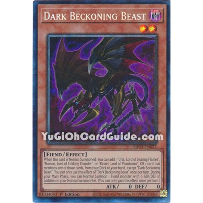 Dark Beckoning Beast (Prismatic Collector Rare)