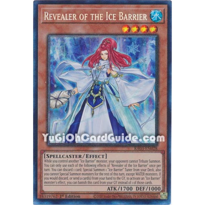 Revealer of the Ice Barrier (Quarter Century Secret Rare)