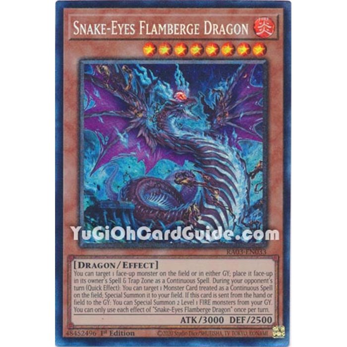 Snake-Eye Flamberge Dragon (Super Rare)