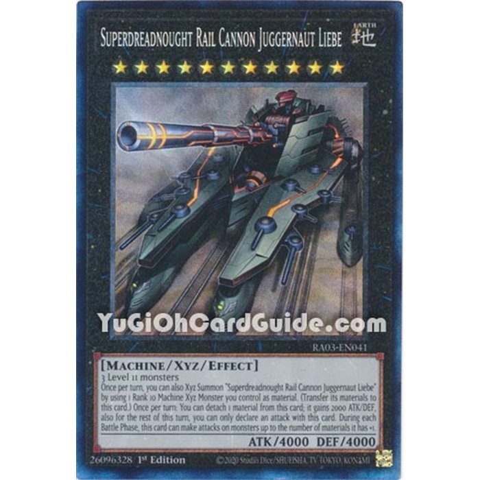 Superdreadnought Rail Cannon Juggernaut Liebe (Prismatic Ultimate Rare)