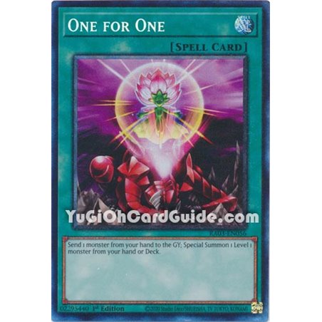 One for One (Alternate Art) (Prismatic Collector Rare)