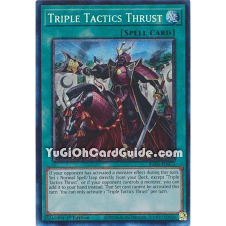 Triple Tactics Thrust (Super Rare)