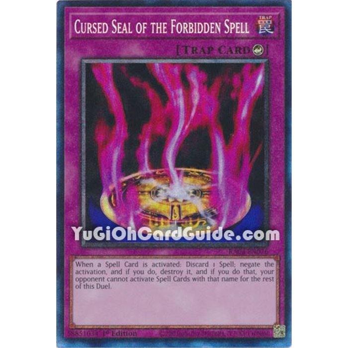 Cursed Seal of the Forbidden Spell (Super Rare)