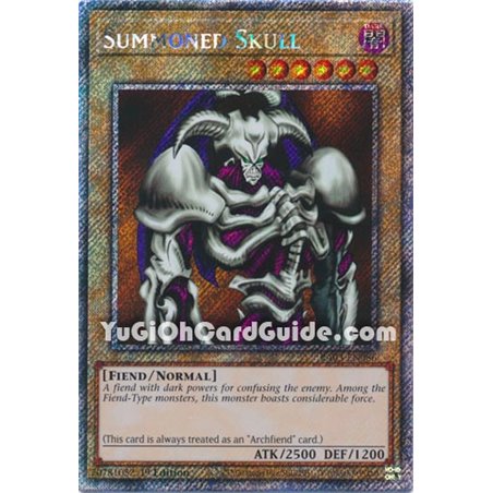 Summoned Skull (Platinum Secret Rare)