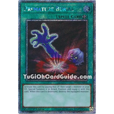 Premature Burial (Quarter Century Secret Rare)