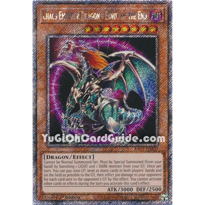 Chaos Emperor Dragon - Envoy of the End (Quarter Century Secret Rare)