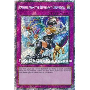 Return from the Different Dimension (Platinum Secret Rare)