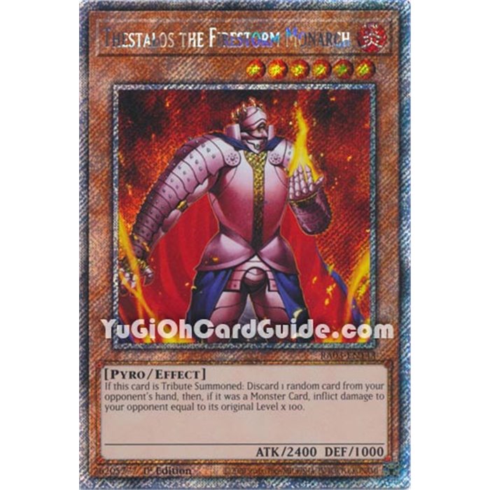 Thestalos the Firestorm Monarch (Platinum Secret Rare)