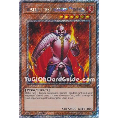 Thestalos the Firestorm Monarch (Quarter Century Secret Rare)