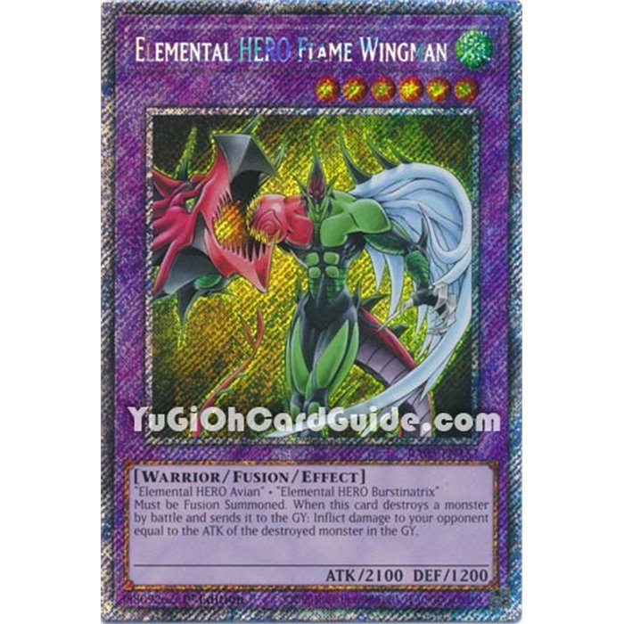 Elemental HERO Flame Wingman (Platinum Secret Rare)