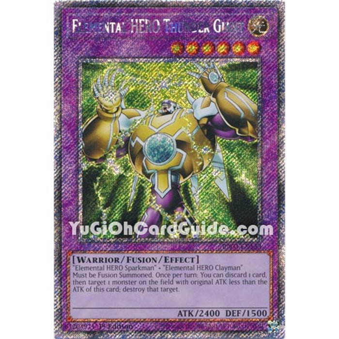 Elemental HERO Thunder Giant (Platinum Secret Rare)