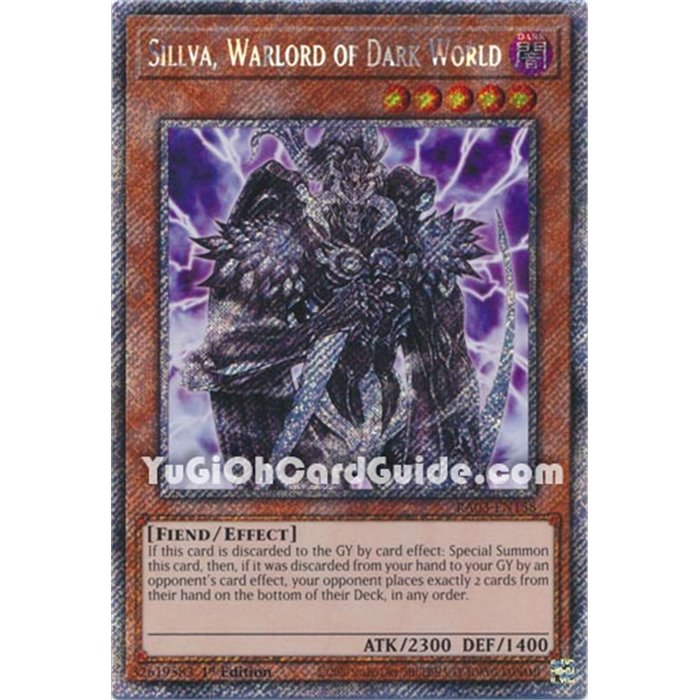 Siilva, Warlord of Dark World (Platinum Secret Rare)