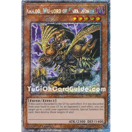 Goldd, Wu-Lord of Dark World (Platinum Secret Rare)
