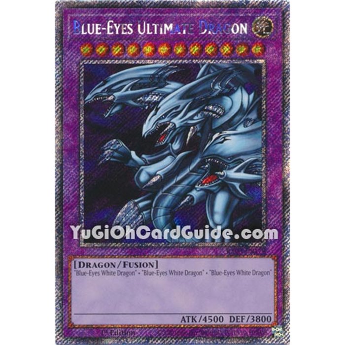 Blue-Eyes Ultimate Dragon (Platinum Secret Rare)