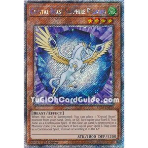 Crystal Beast Sapphire Pegasus (Quarter Century Secret Rare)