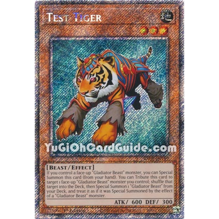 Test Tiger (Quarter Century Secret Rare)