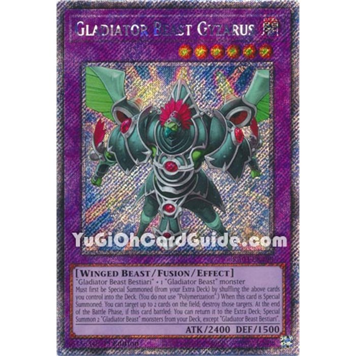 Gladiator Beast Gyzarus (Platinum Secret Rare)