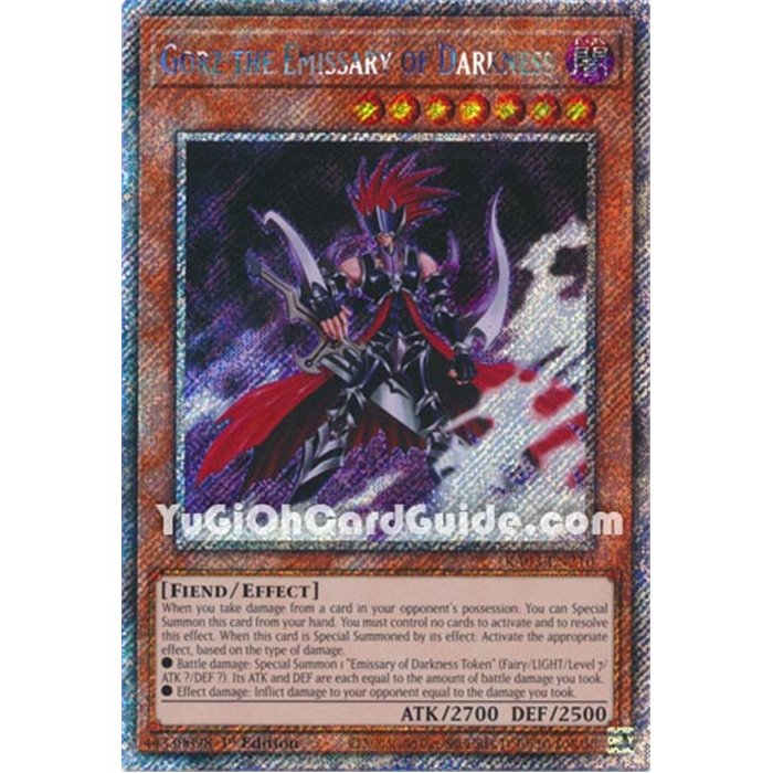 Gorz the Emissary of Darkness (Quarter Century Secret Rare)