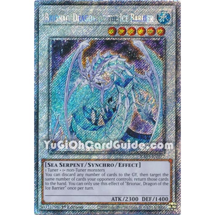 Brionac, Dragon of the Ice Barrier (Platinum Secret Rare)