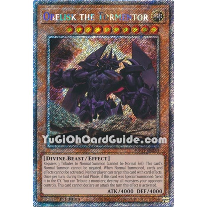 Obelisk the Tormentor (Platinum Secret Rare)